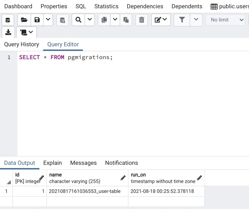 database migration