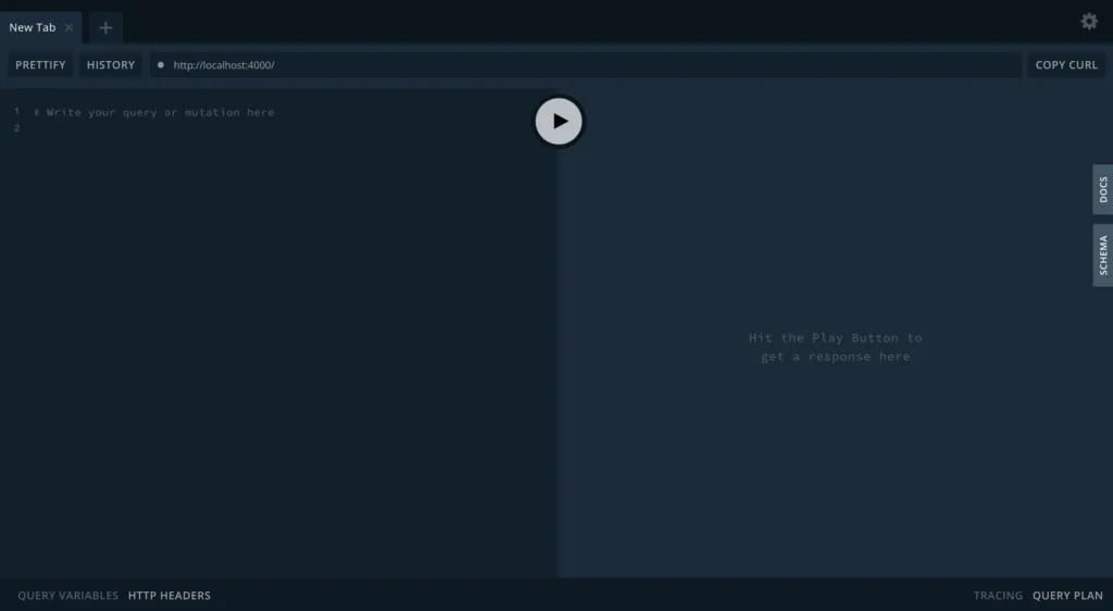 GraphQL playground