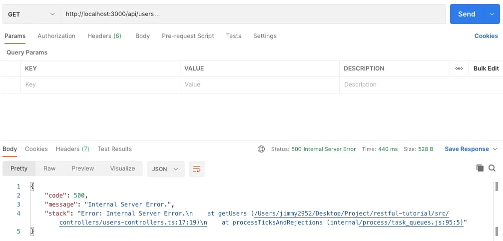 Node.js RESTful API