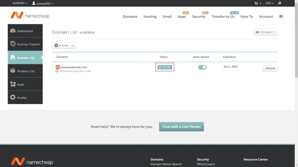 namecheap 教學